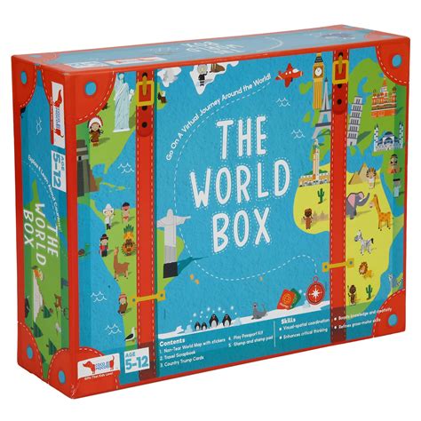 world geography metal combo box|World Box Geography Toy ( Age 5.